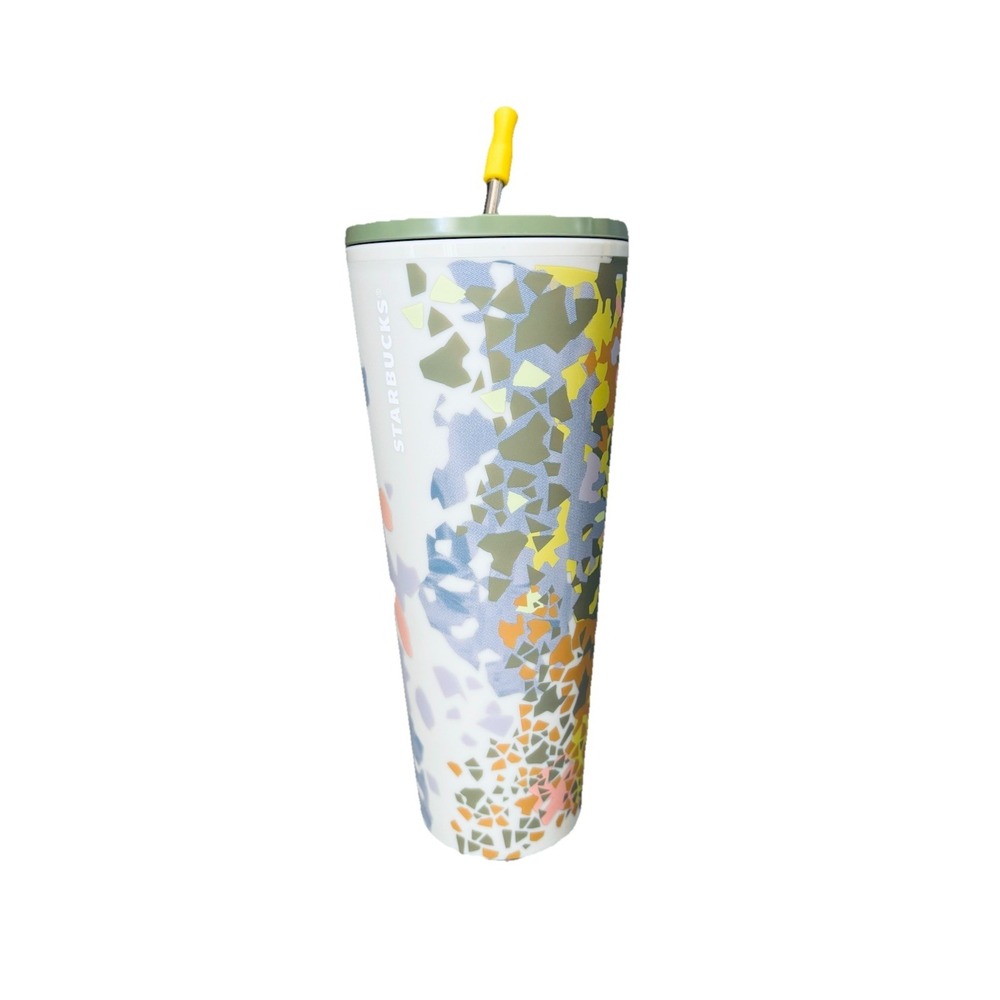 Starbucks Tumbler 24oz Aluminum Straw Coffee Summer‎ Water Bottle Travel Cup Tea